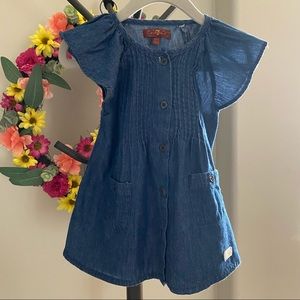 7 FOR ALL MANKING CHAMBRAY DRESS 18 months
